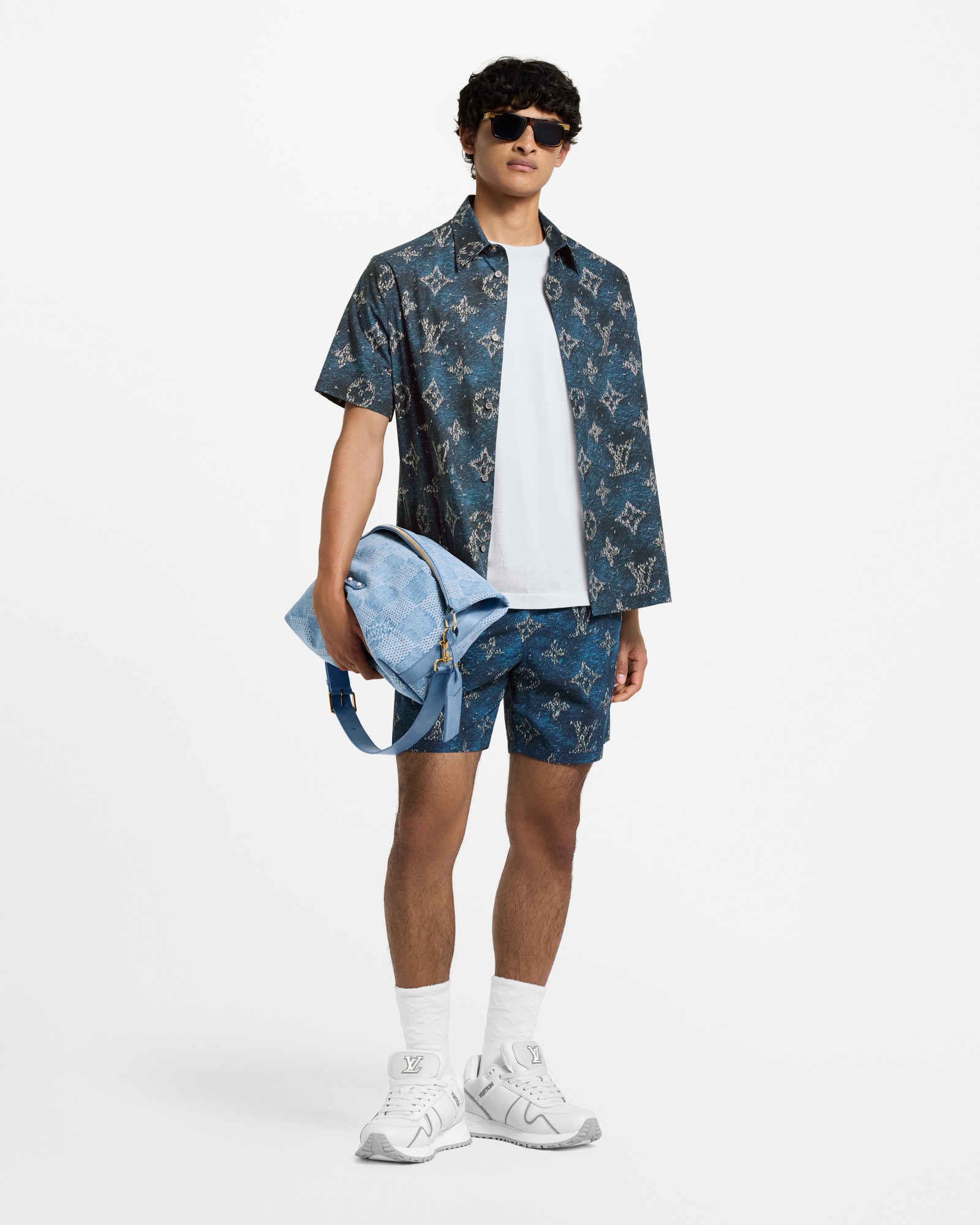 Printed Monogram Swim Shorts - I love you day for him | LOUIS VUITTON